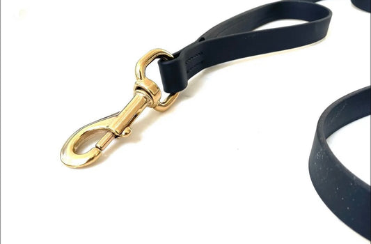 Biothane Politie hondenlijn 1.5 meter met extra handvat