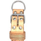 Naturel leder halsband 5cm