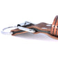 Bruin leder halsband 5cm