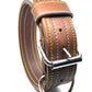 Bruin Ibiza leder halsband 5cm