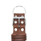 Bruin leder halsband 5cm