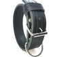 Zwart leder halsband 5cm