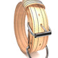 Naturel leder halsband 5cm
