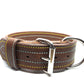 Bruin Ibiza leder halsband 5cm